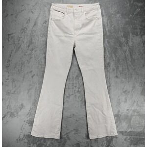 Anthropologie Pilcro Women's‎ The Icon Flare Denim Jeans Sz 30 Tall Ivory
